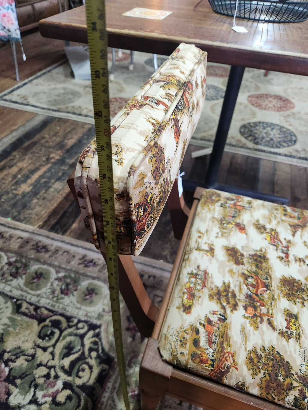 Vintage 1970s Storage Sewing Chair