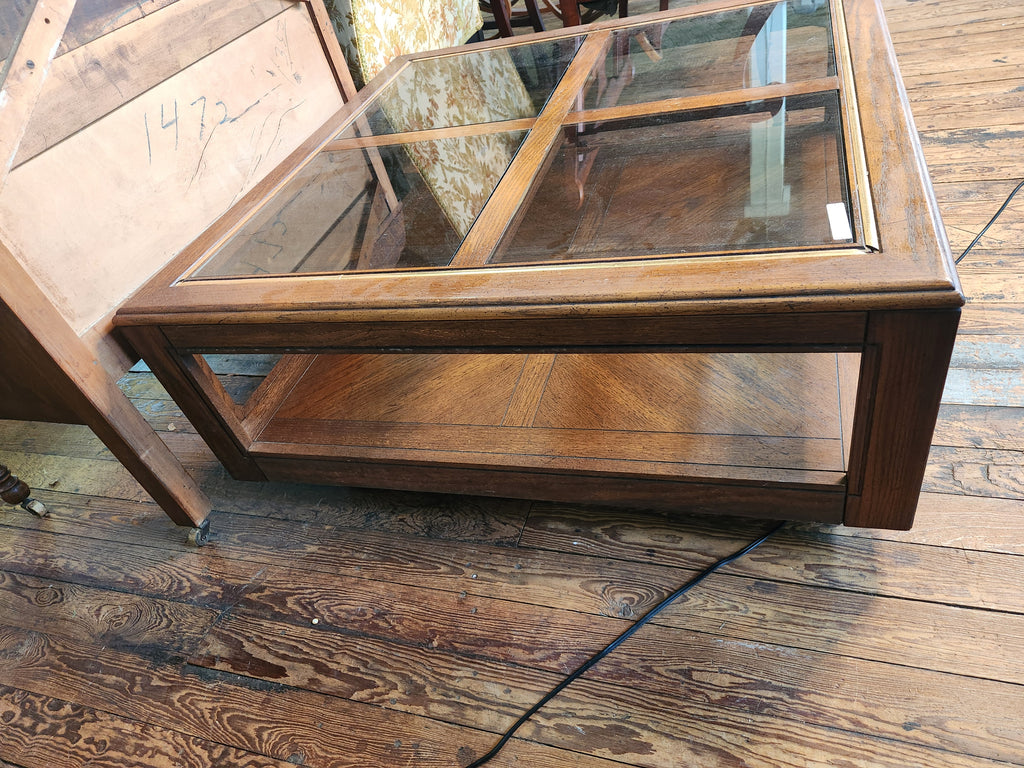 Vintage Square Wooden Coffee Table
