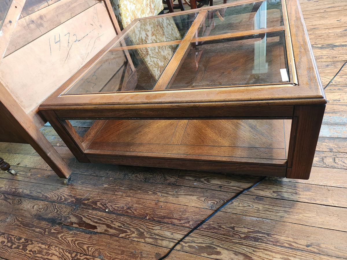 Vintage Square Wooden Coffee Table