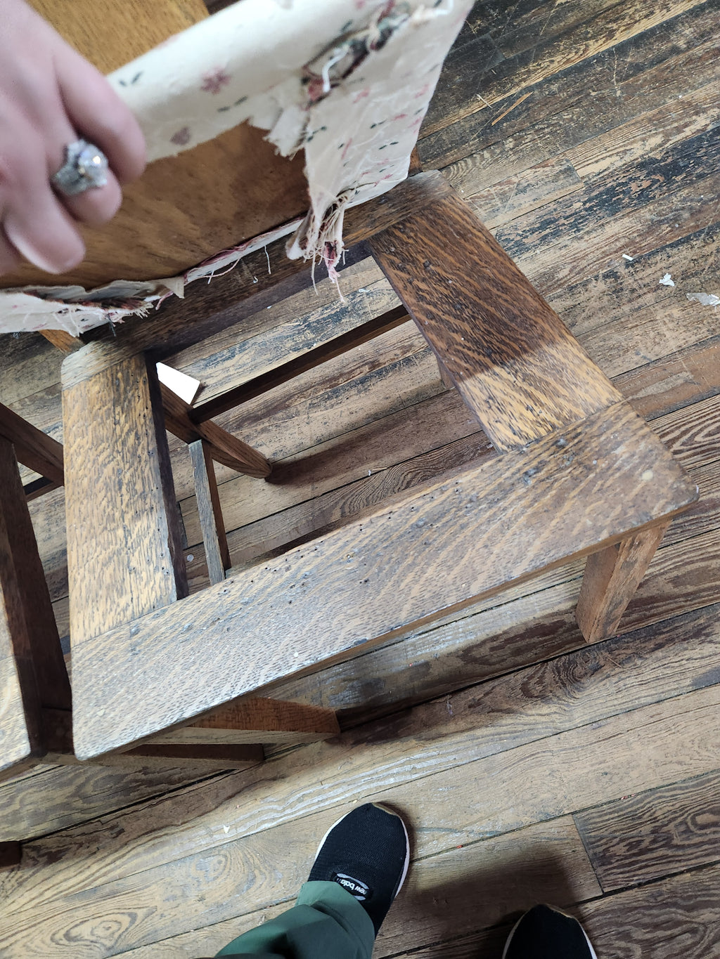 3 Vintage Arts&Crafts/Mission Style Oak Dining Chairs