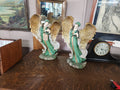 2 Vintage Resin Angel "Emerald Isle Angel Collection"
