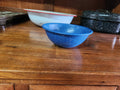 Blue Spatterware Enamel Bowl