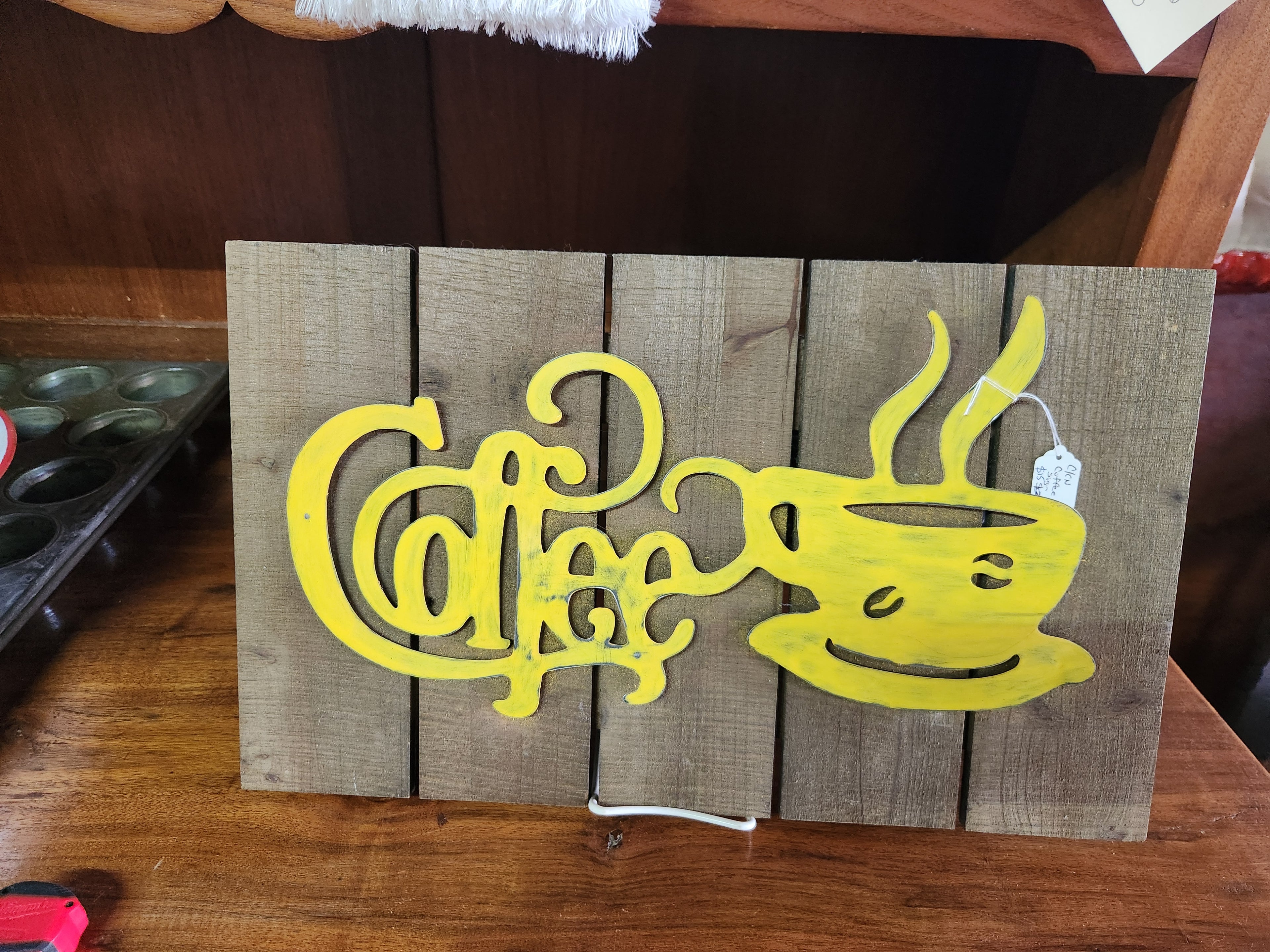 Rustic Wooden "Coffee" Sign