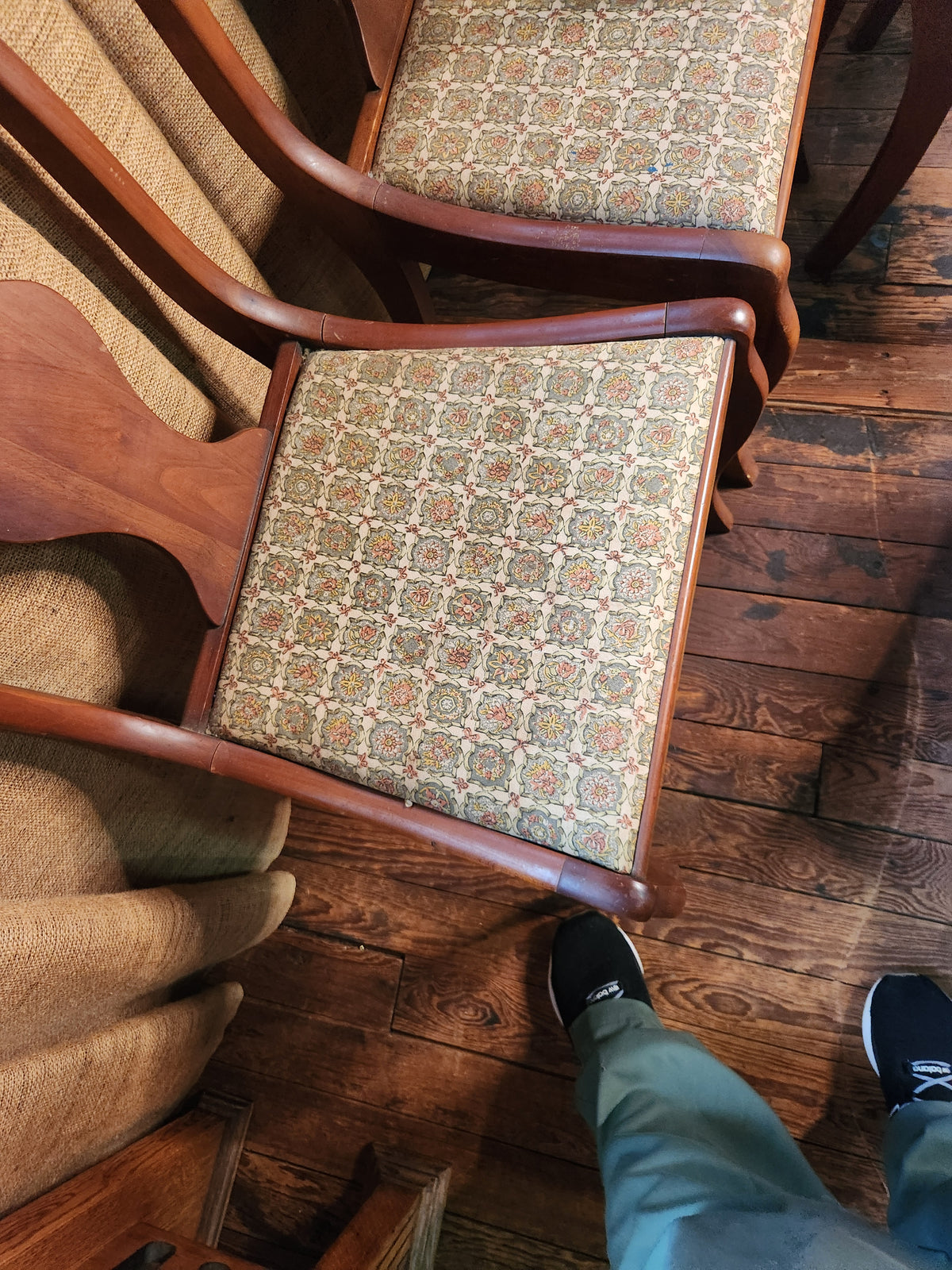 5 Vintage Wooden Dining Chairs Appear to be Henkel Harris American Classical or Regency Style Cherry