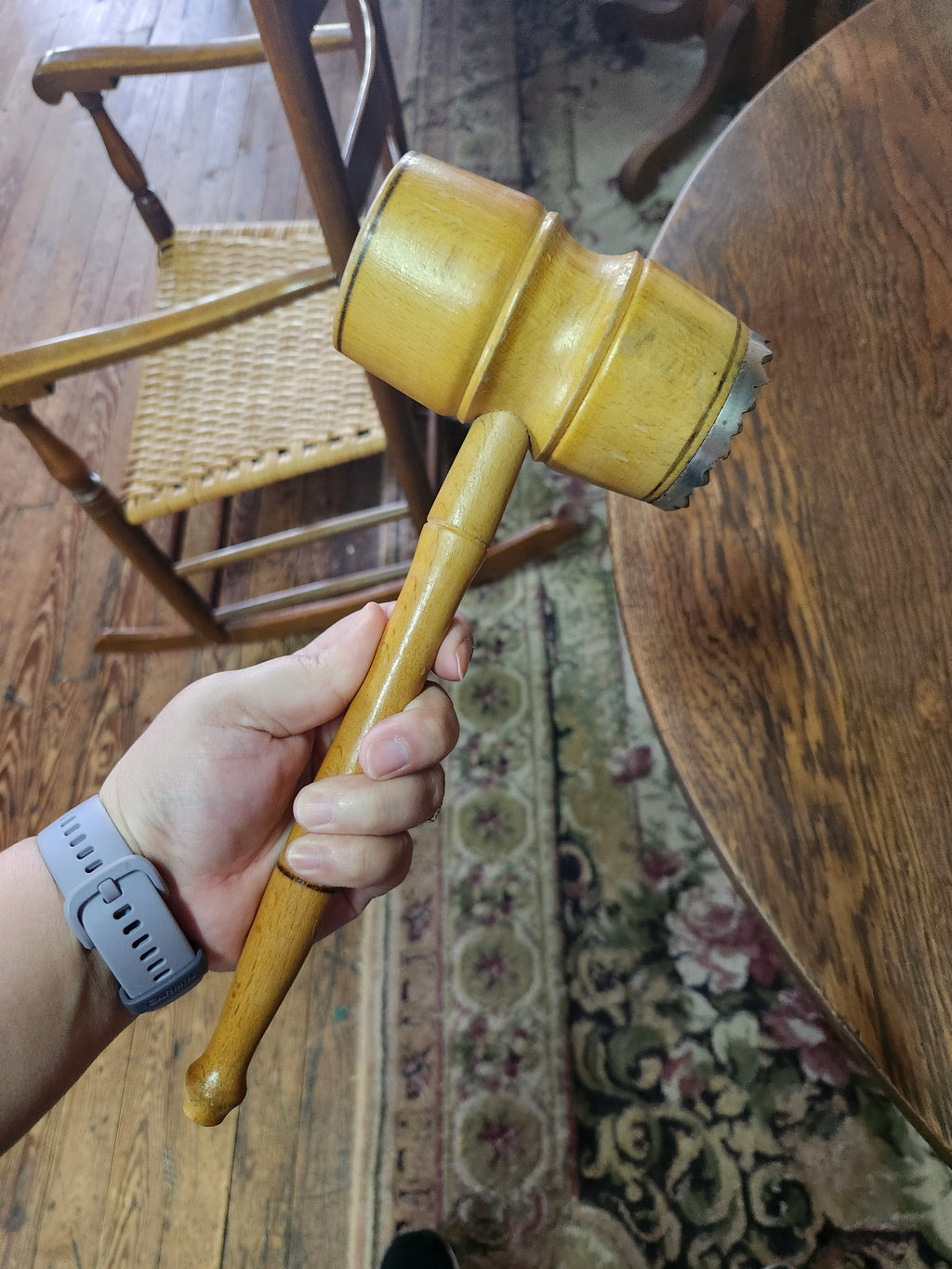 Vintage Wooden Meat Tenderizing Mallet
