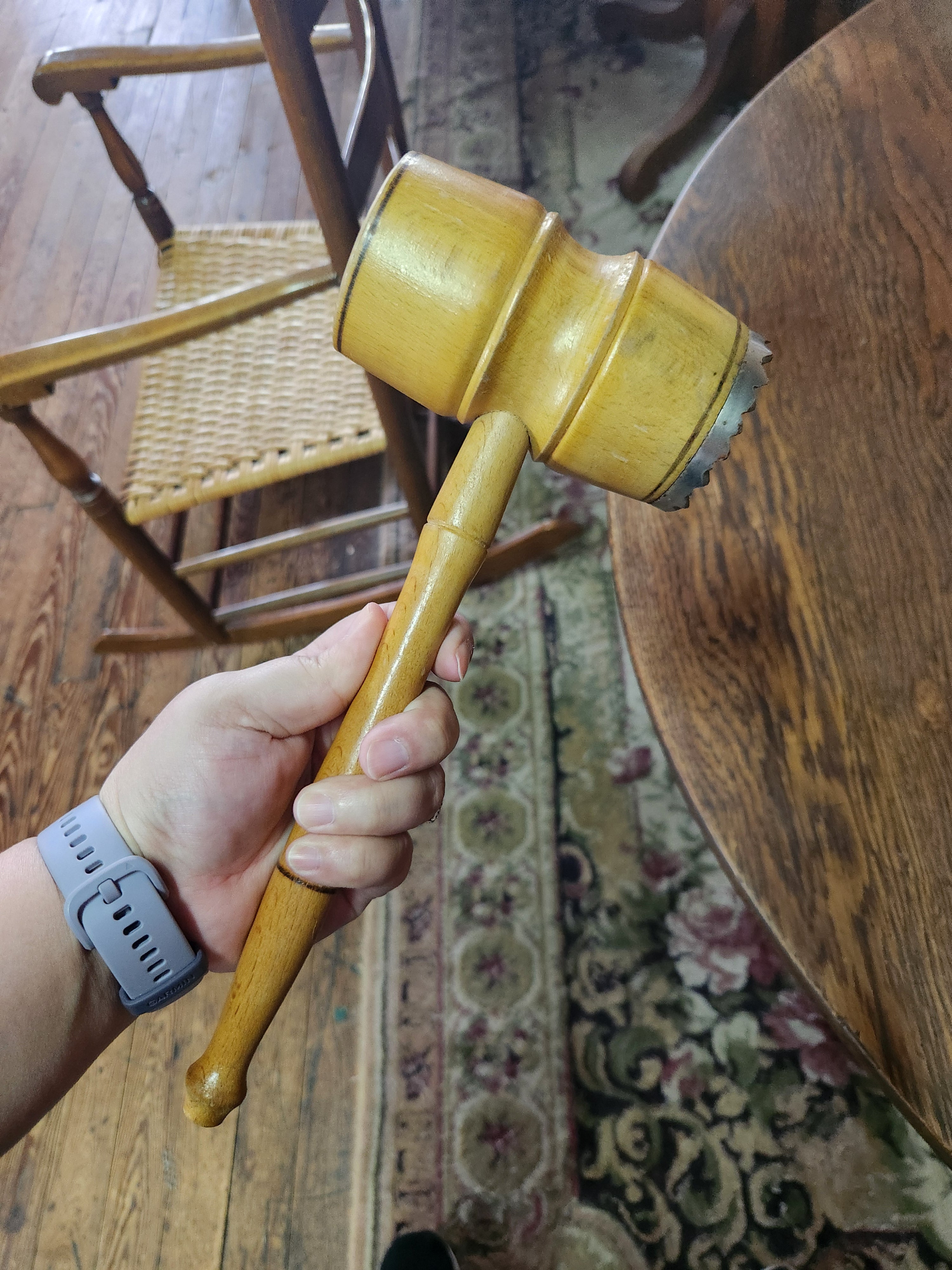 Vintage Wooden Meat Tenderizing Mallet
