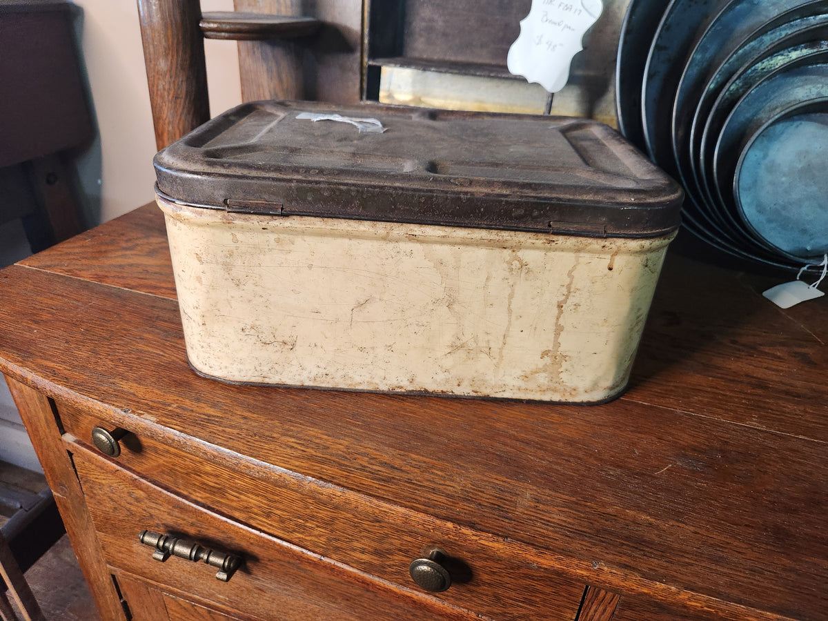 Vintage Metal Bread Box