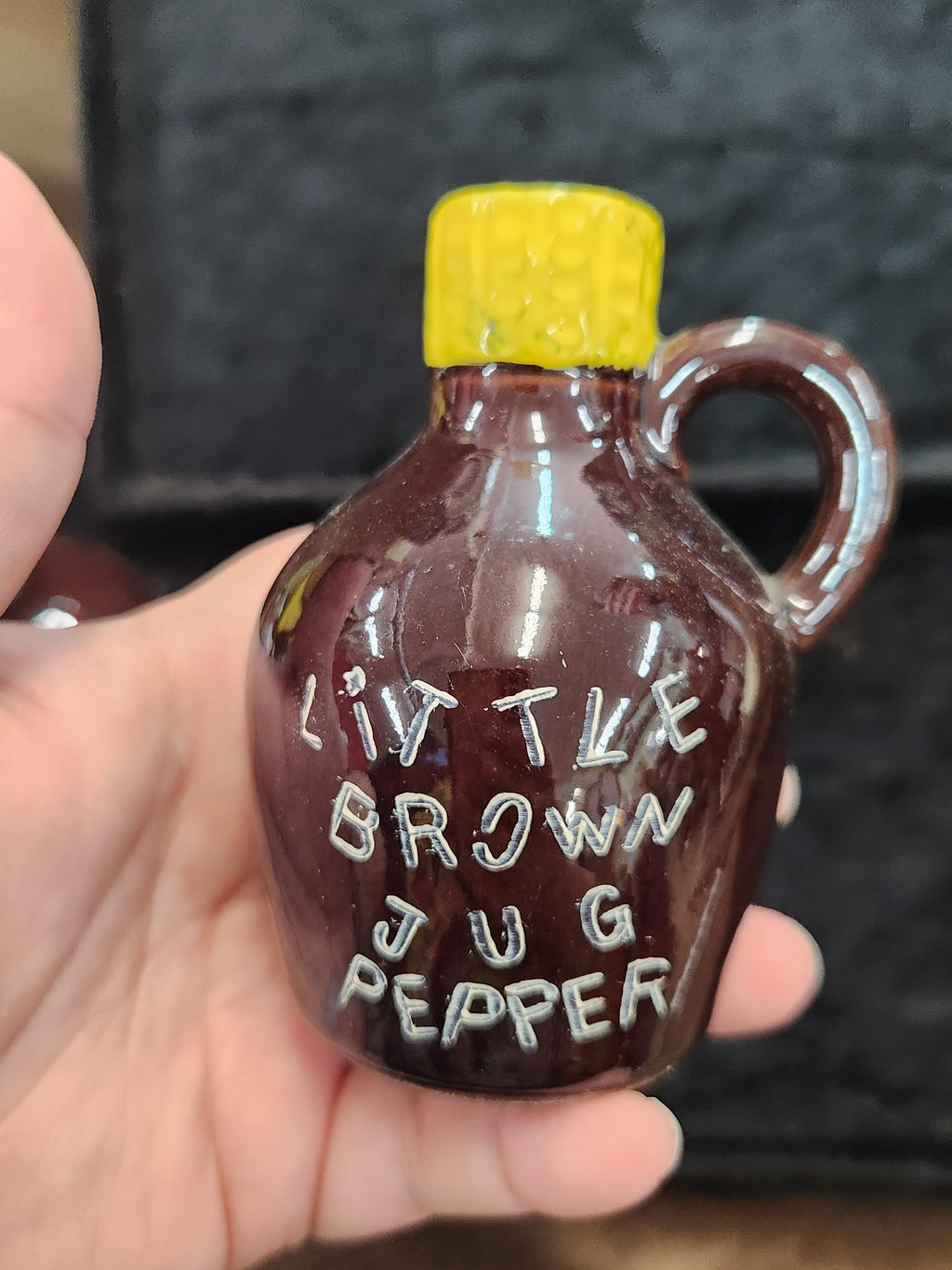 Vintage Little Brown Jug S&P Shaker Set Japan