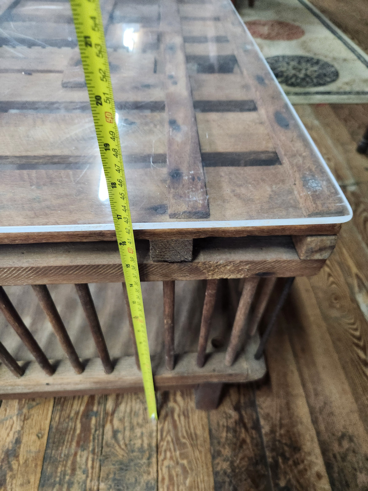 Vintage Upcycled Chicken Crate Coffee Table