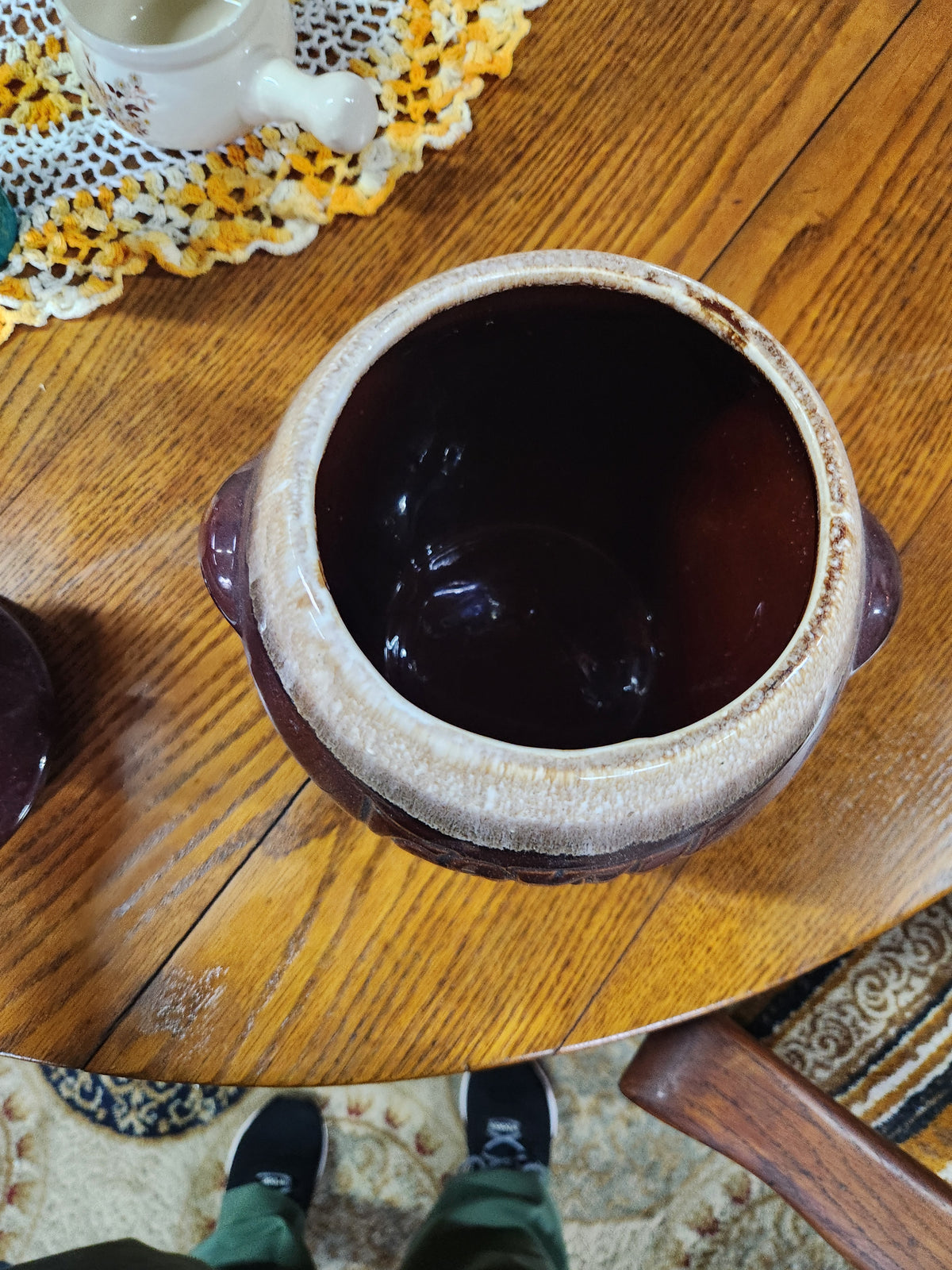 VIntage McCoy Pottery Brown Drip Glaze Cookie Jar