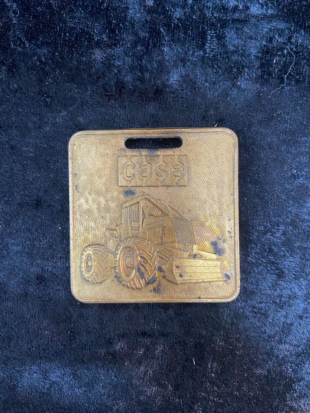Vintage Brass  Rex Construction Machinery Pocket Watch Fob
