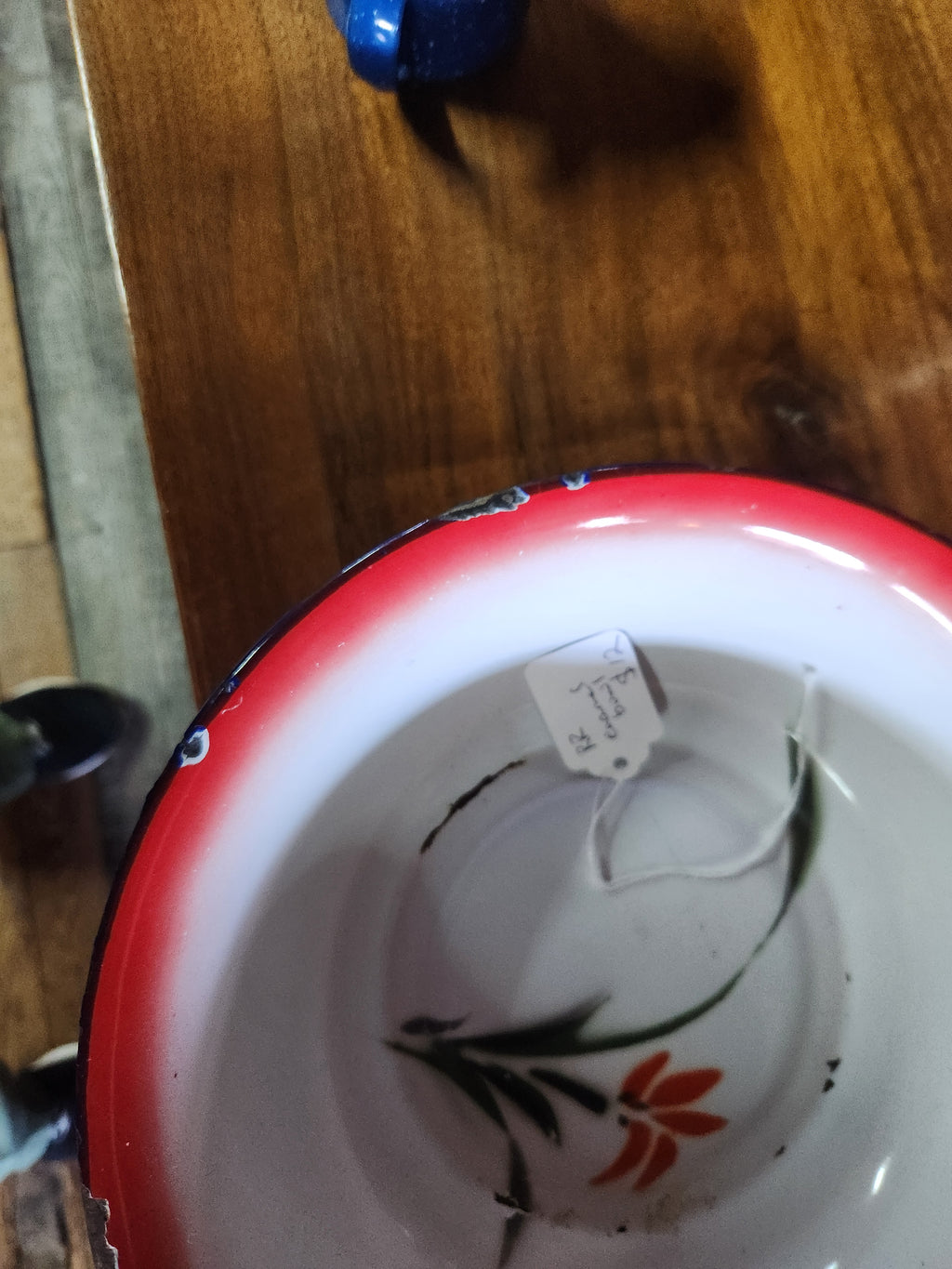 Vintage Chinese Enamelware Bowl