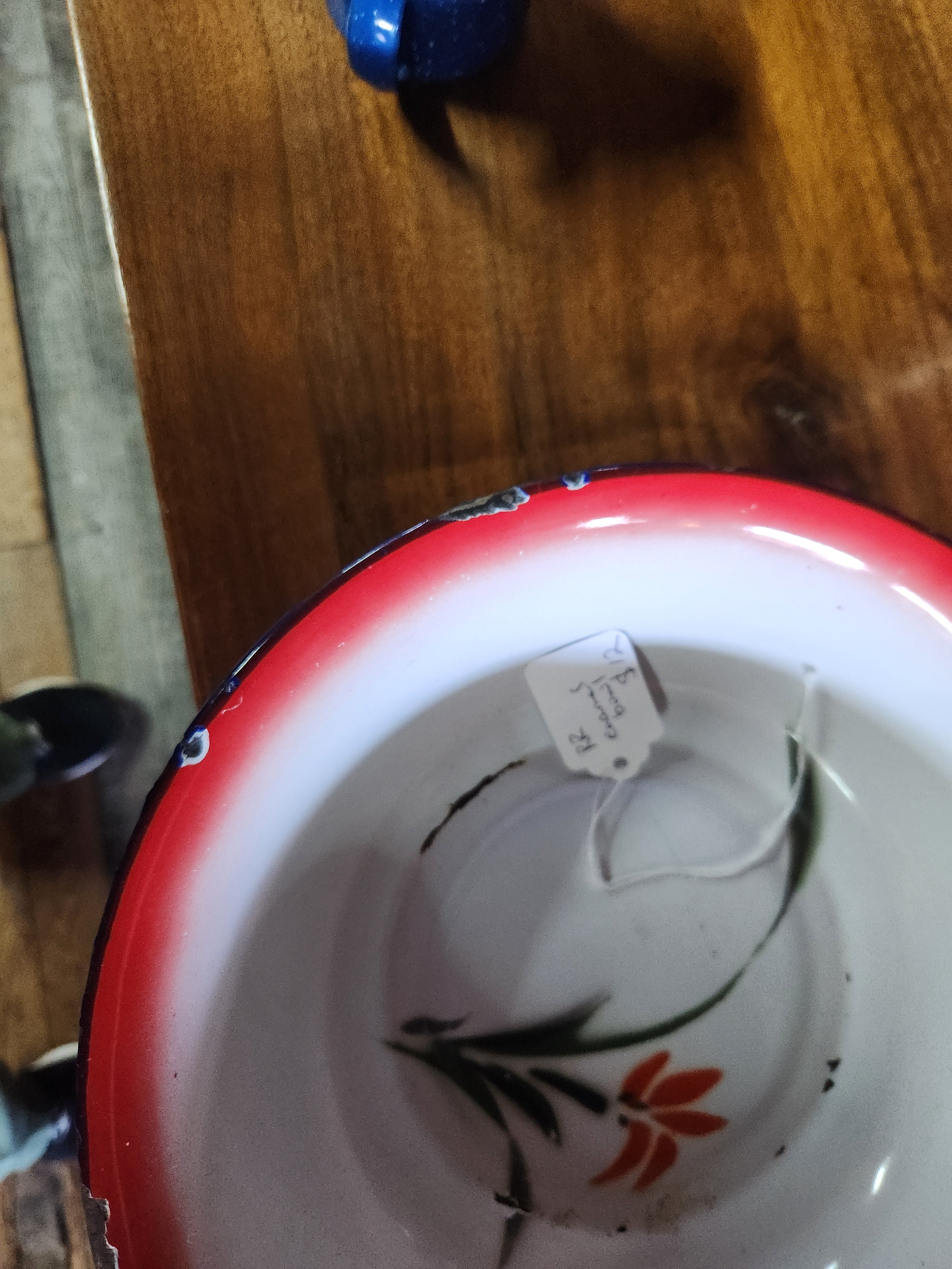 Vintage Chinese Enamelware Bowl