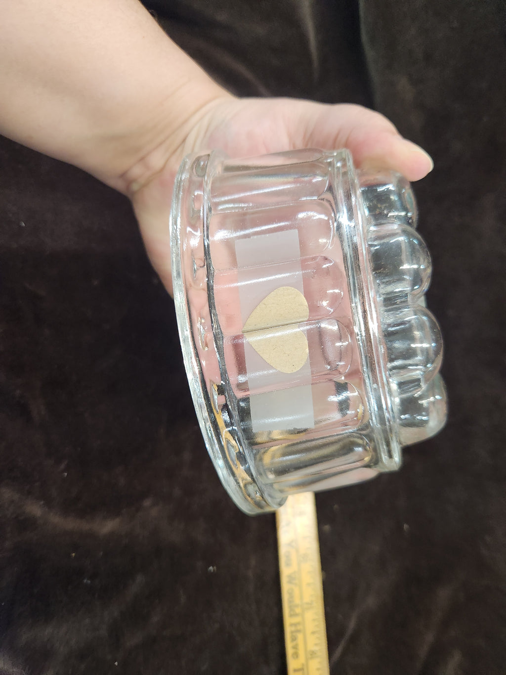 Vintage Clear Glass Jelly or Gelatin Mold