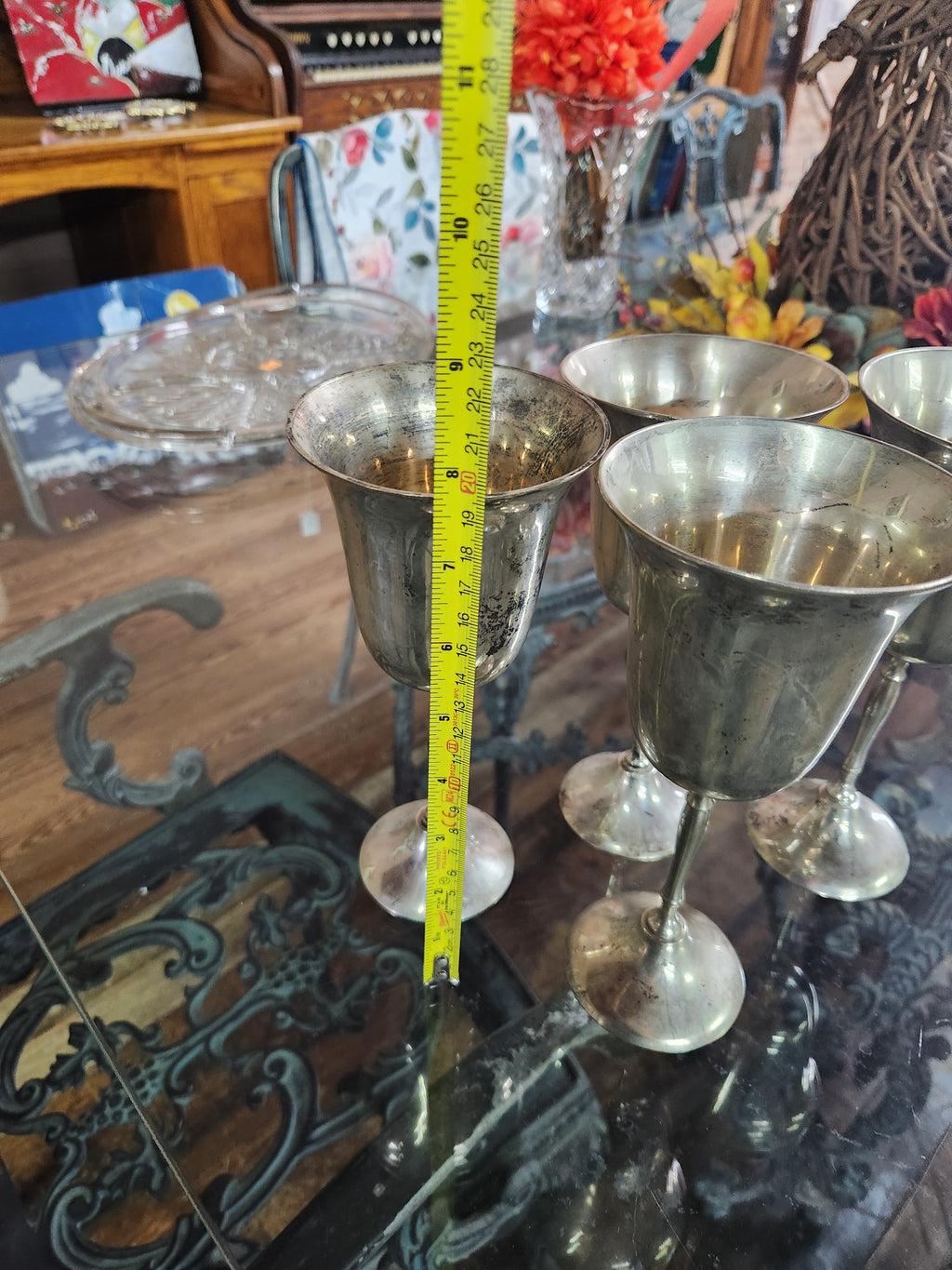 4 Silver Plated Goblets International Silver Company India