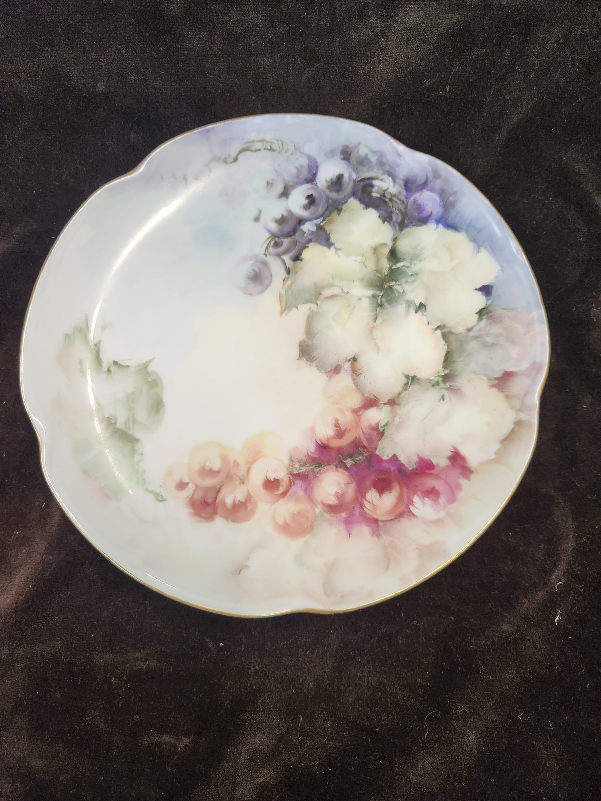 Vintage Hand-Painted Porcelain Decorative Plate Louise Bavaria