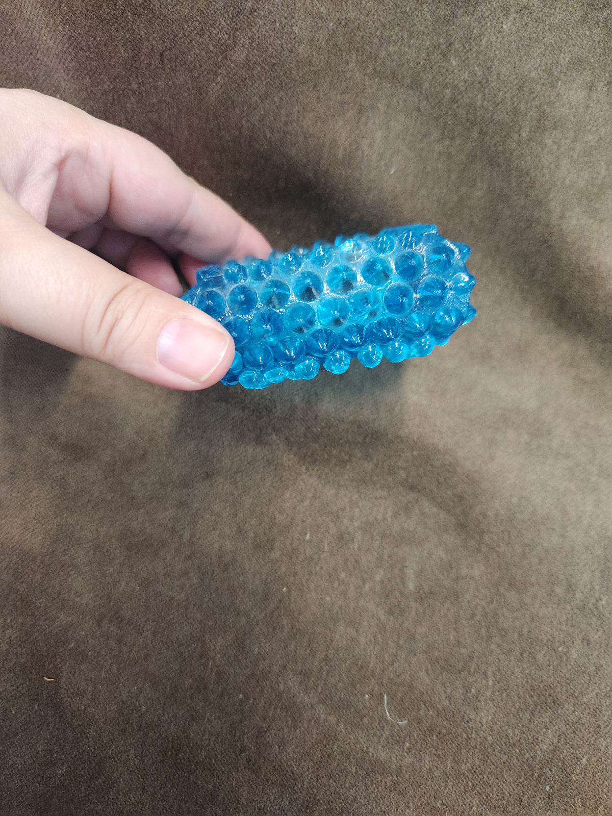 Vintage Aqua Blue Hobnail Glass Fenton Salt Cellar, Votive Candle Holder, or Small Ashtray