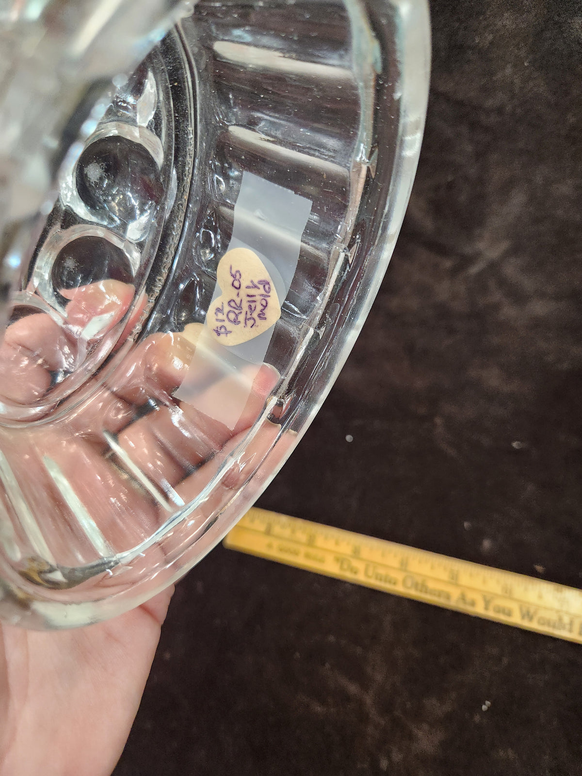 Vintage Clear Glass Jelly or Gelatin Mold
