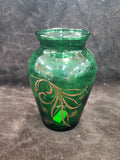Mid-century Anchor Hocking Miniature Emerald Green Glass Bud Vase