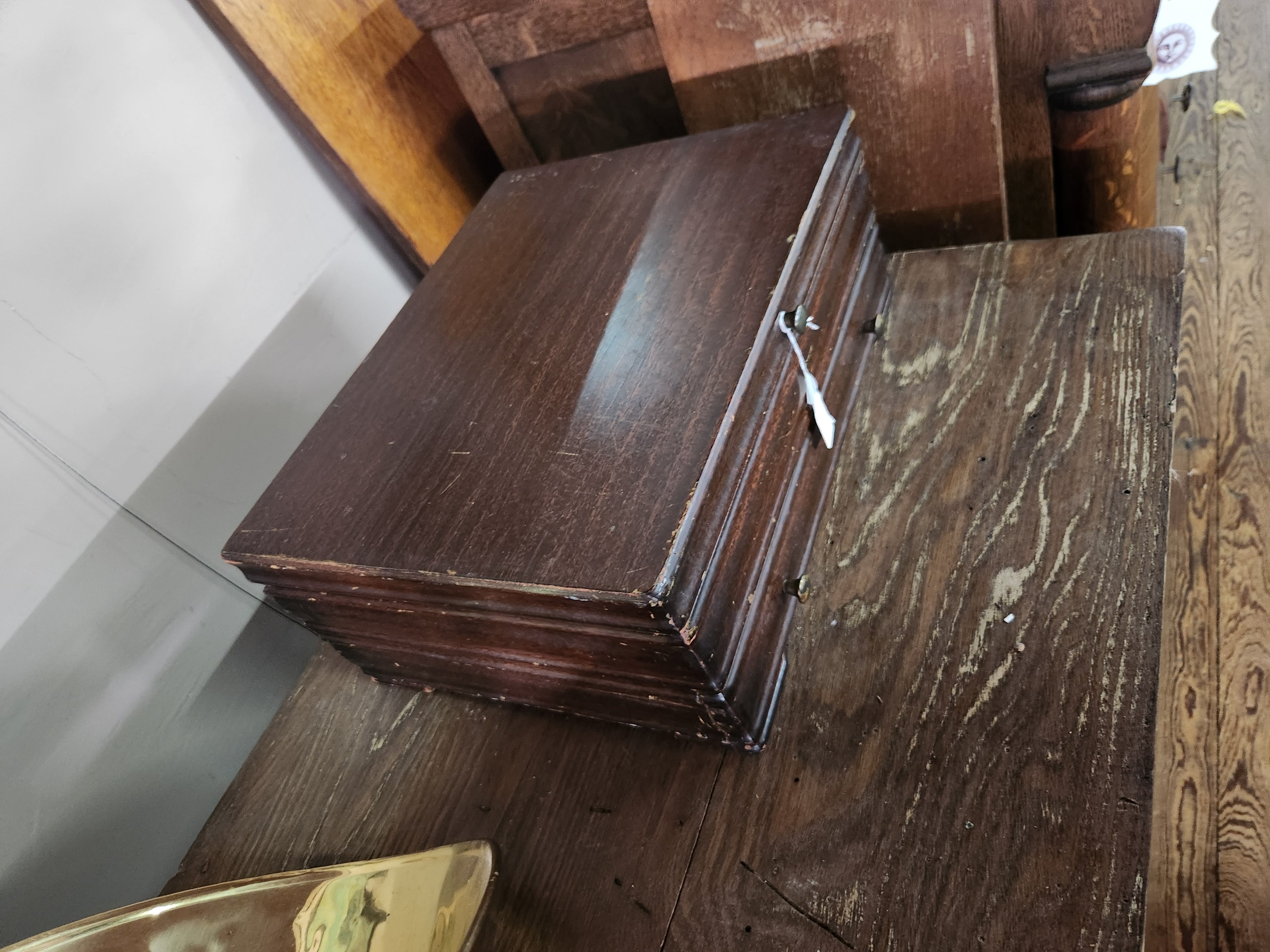 Vintage Wooden Silverware Storage Chest