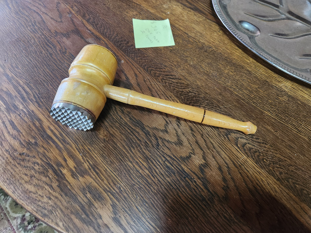 Vintage Wooden Meat Tenderizing Mallet
