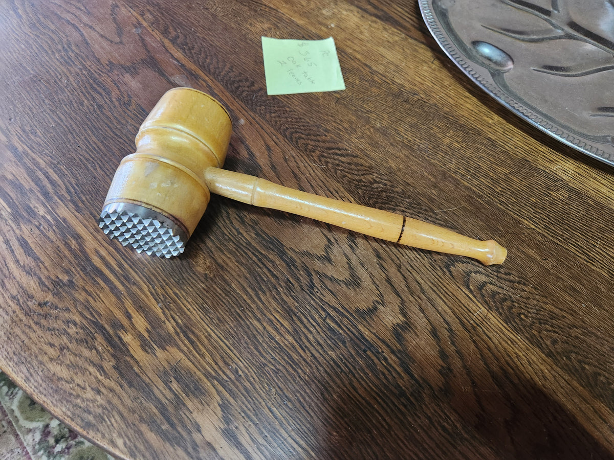 Vintage Wooden Meat Tenderizing Mallet