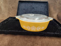 Vintage Pyrex Butterfly Gold Casserole Dish with Lid