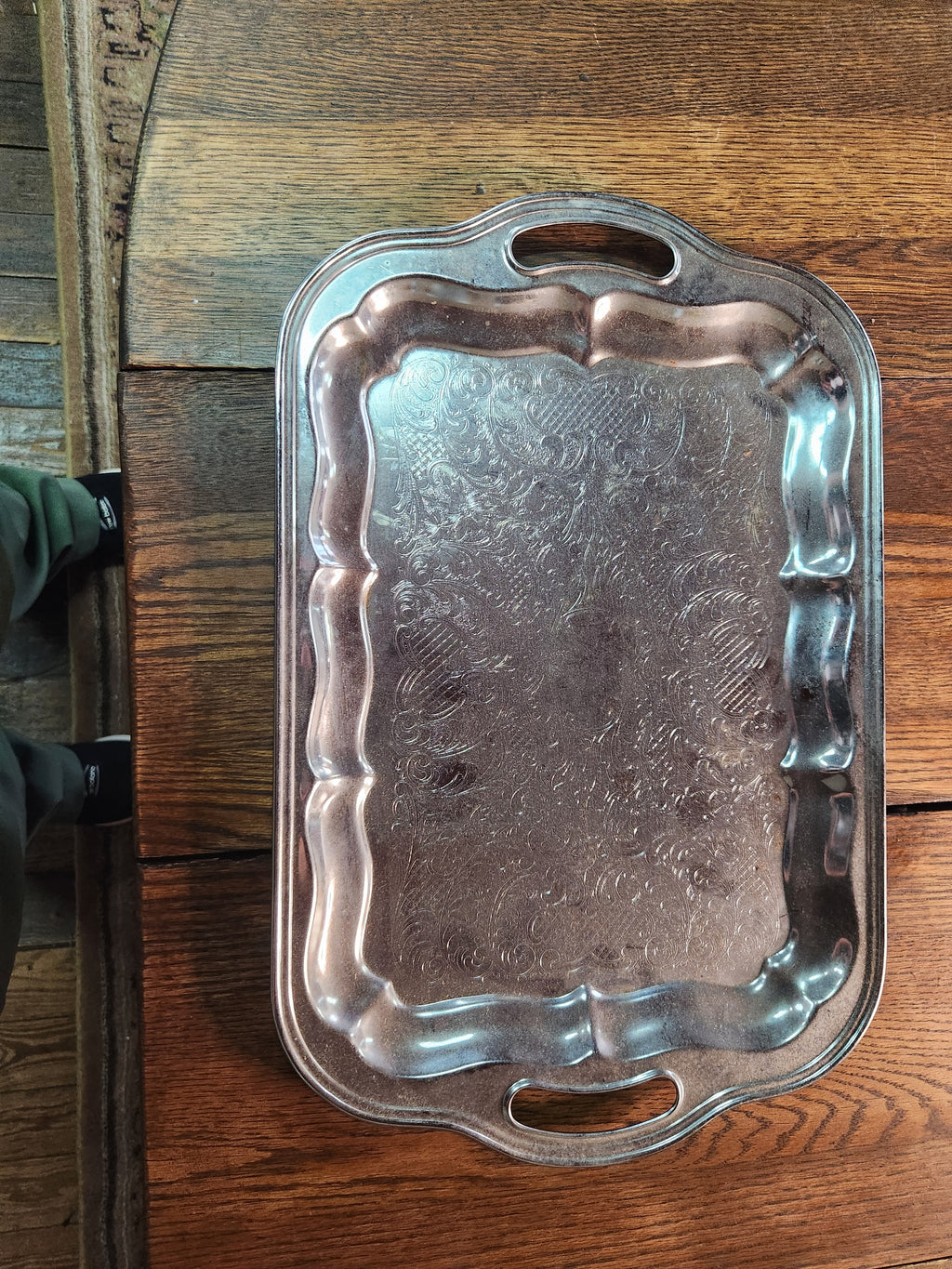 Vintage Irvinware Chrome-Plated Serving Tray