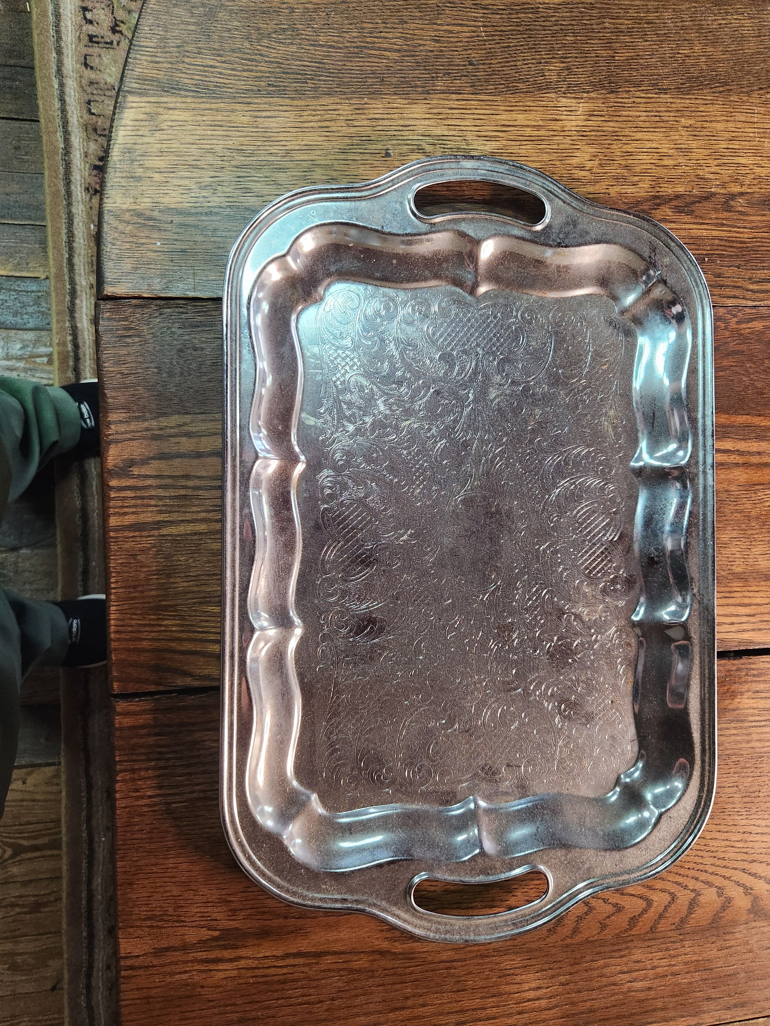Vintage Irvinware Chrome-Plated Serving Tray