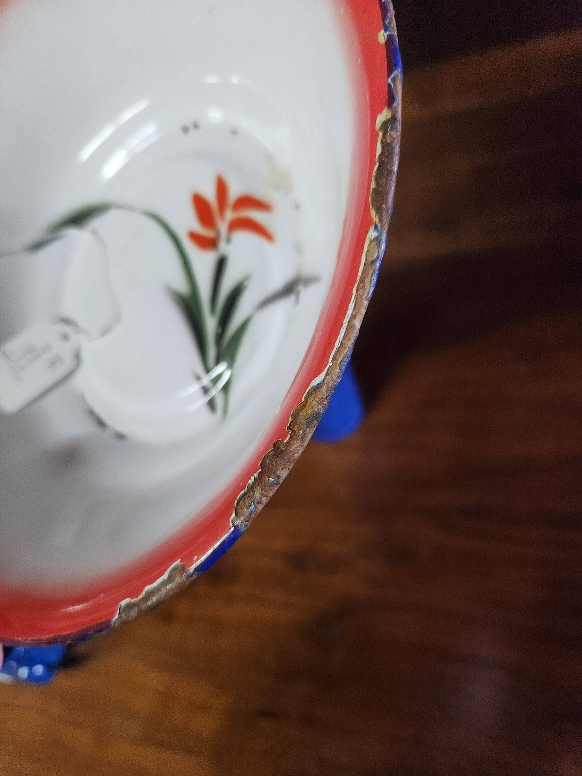 Vintage Chinese Enamelware Bowl