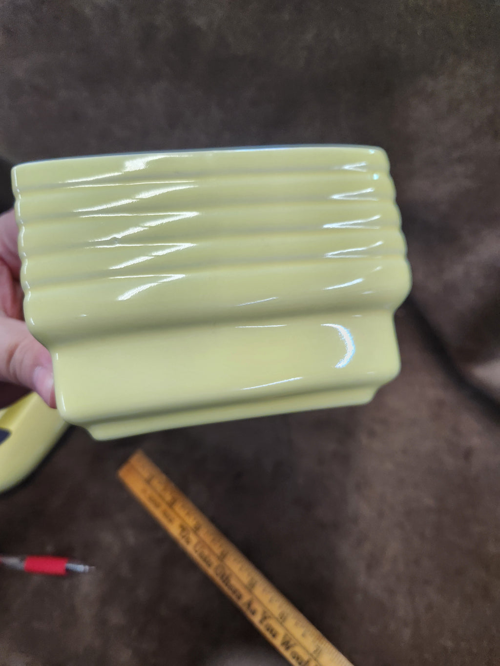 Vintage Yellow Hall China Company Westinghouse Refrigerator Dish 1930's-40's USA
