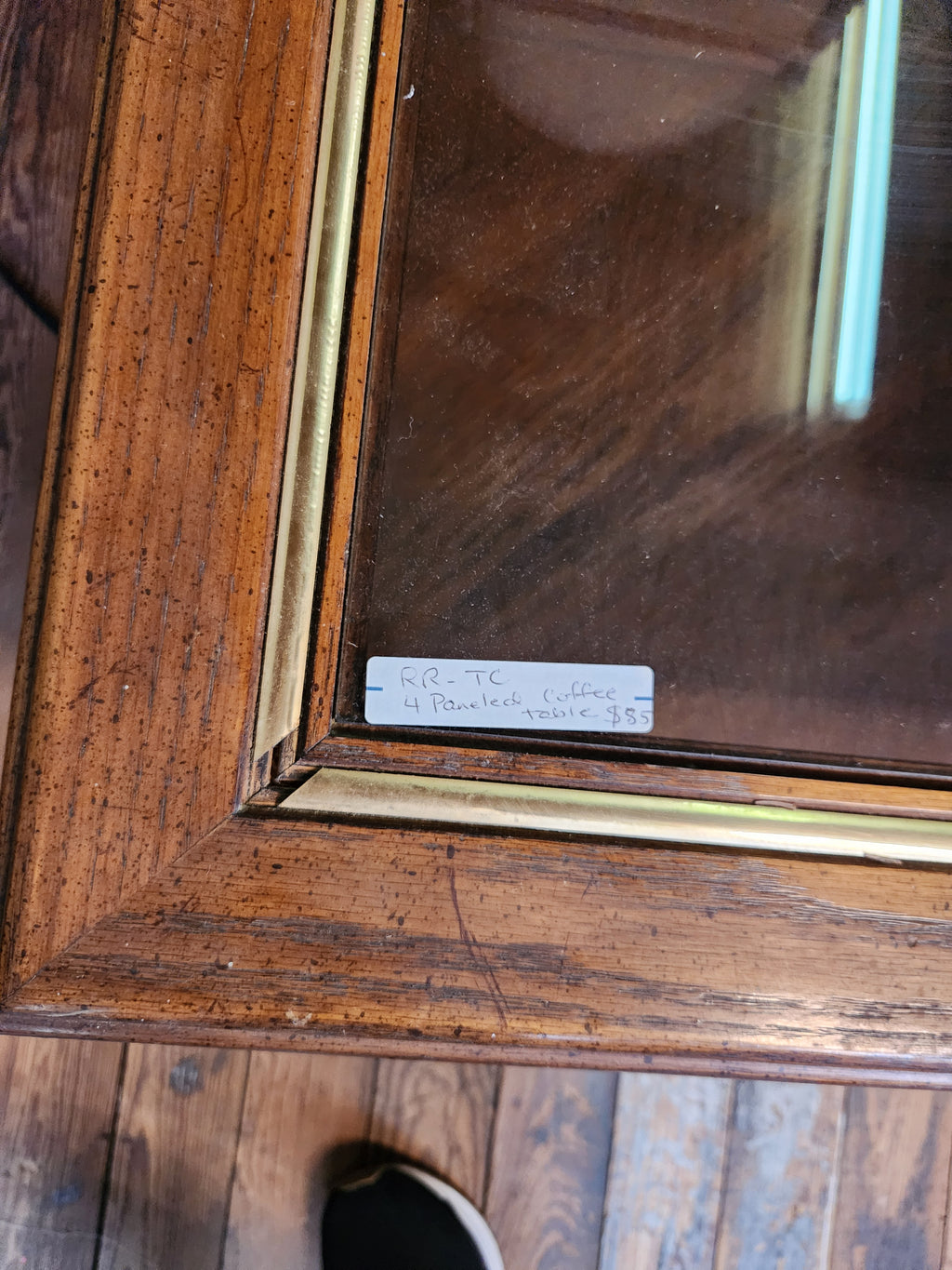 Vintage Square Wooden Coffee Table