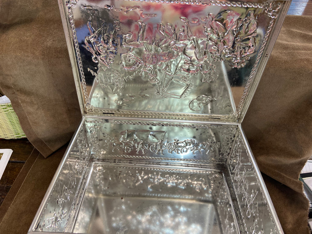 Vintage-German Scholler Metal Tin Box