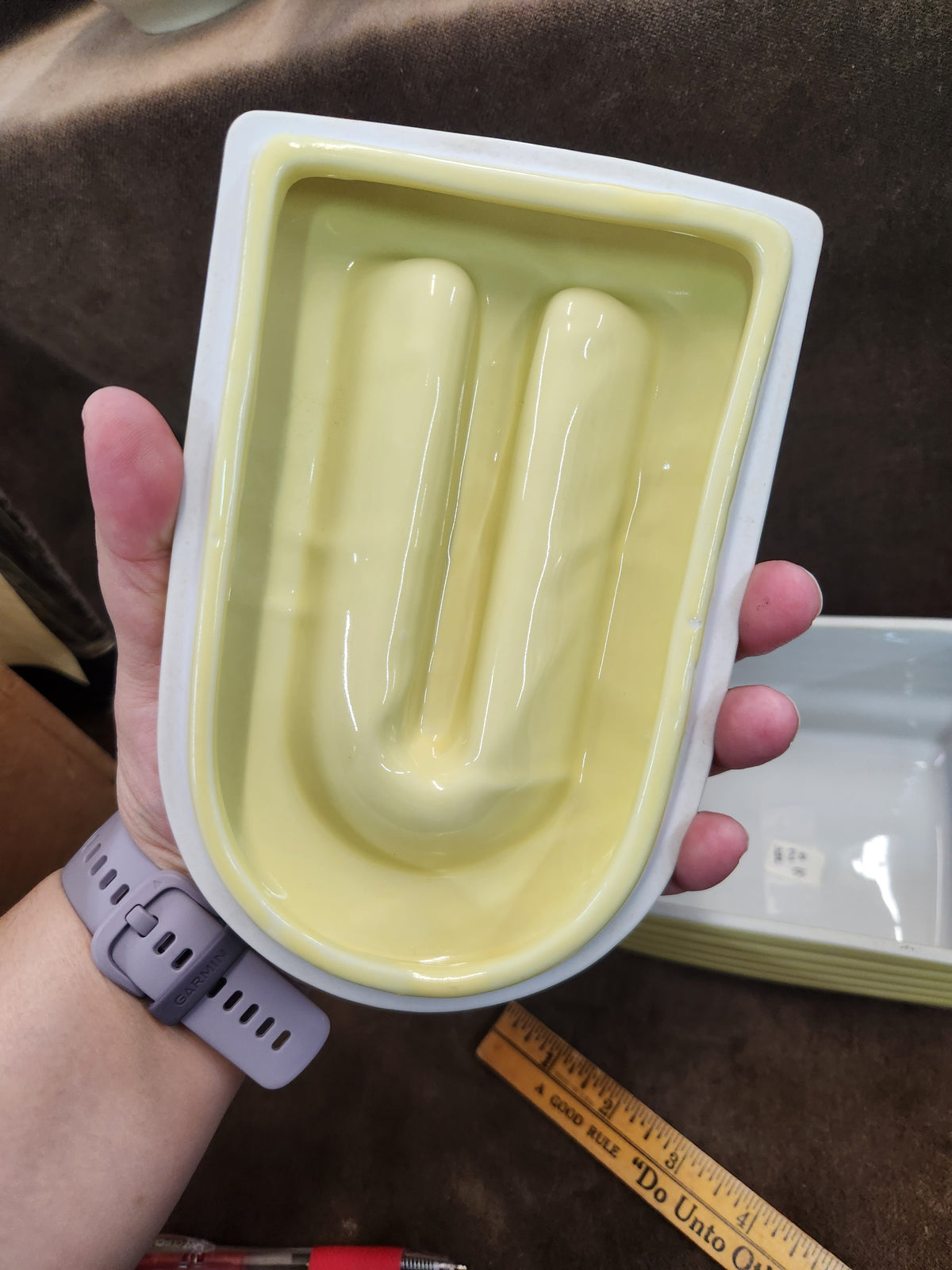 Vintage Yellow Hall China Company Westinghouse Refrigerator Dish 1930's-40's USA