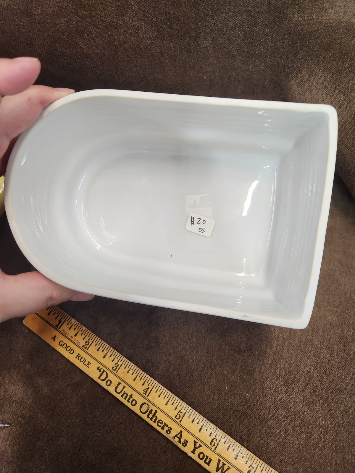 Vintage Yellow Hall China Company Westinghouse Refrigerator Dish 1930's-40's USA