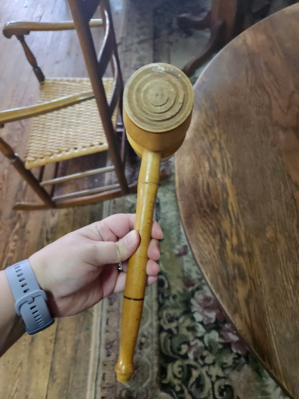 Vintage Wooden Meat Tenderizing Mallet