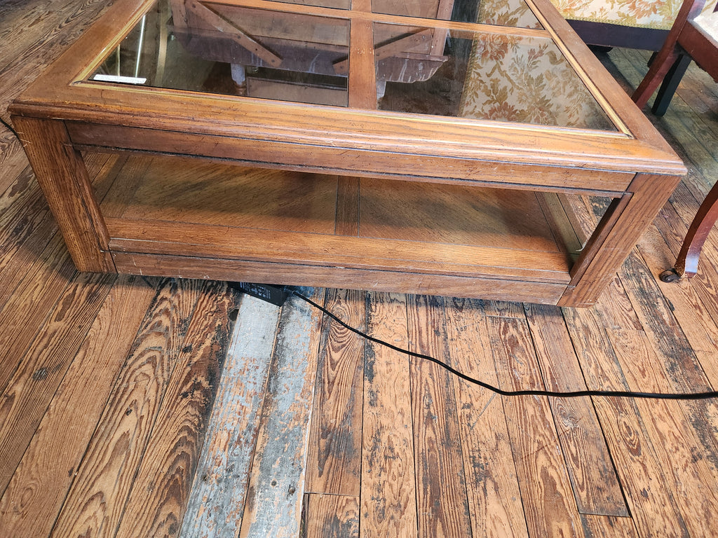 Vintage Square Wooden Coffee Table