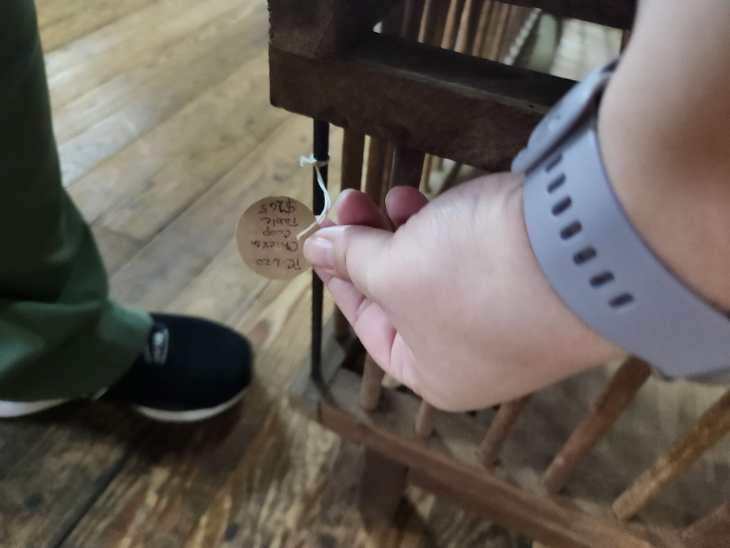 Vintage Upcycled Chicken Crate Coffee Table