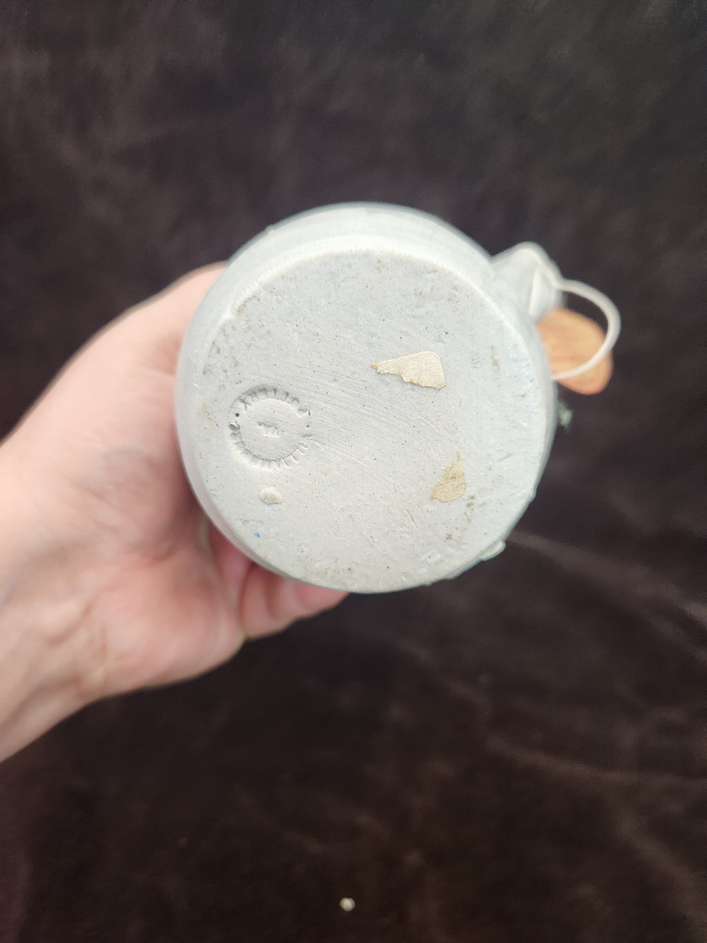 Vintage Williamsburg Pottery Salt-Glazed Stoneware Small Pitcher