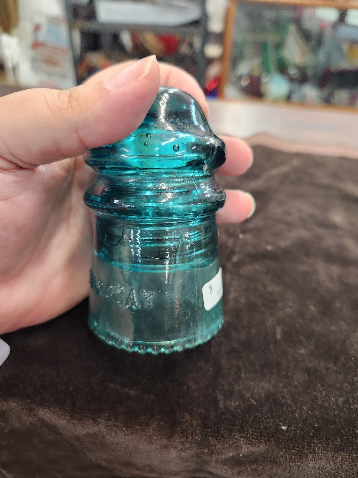 Hemingray No. 9 Insulator Turquoise