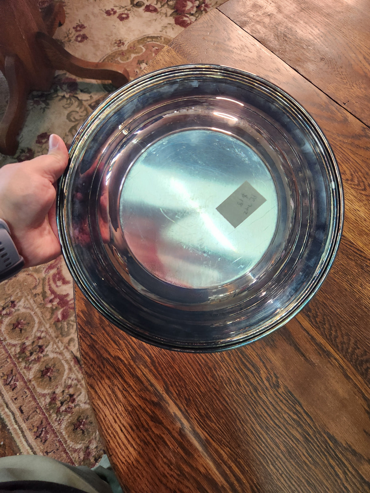 Vintage Silver-Plated Serving Bowl W.M. Rogers Silver Company