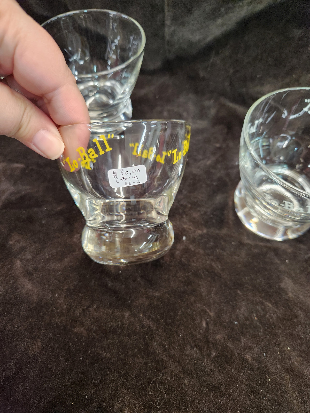 4 Vintage Mid-Century Modern "Lo-Ball Cocktail Glass Eva Zeisel Federal Glass