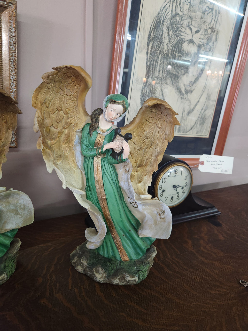 2 Vintage Resin Angel "Emerald Isle Angel Collection"