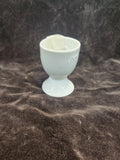 classic white ceramic pedestal egg cup
