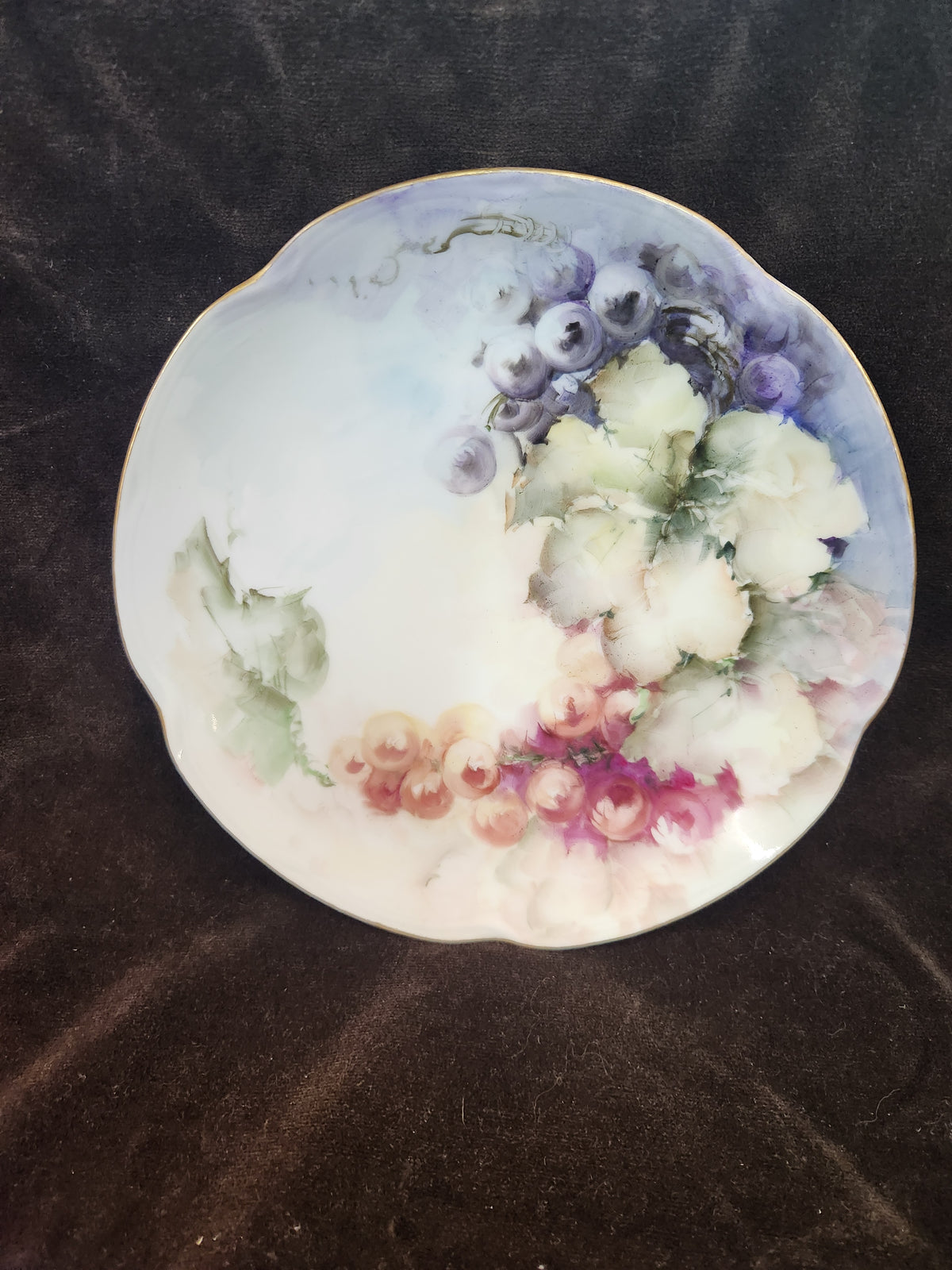 Vintage Hand-Painted Porcelain Decorative Plate Louise Bavaria