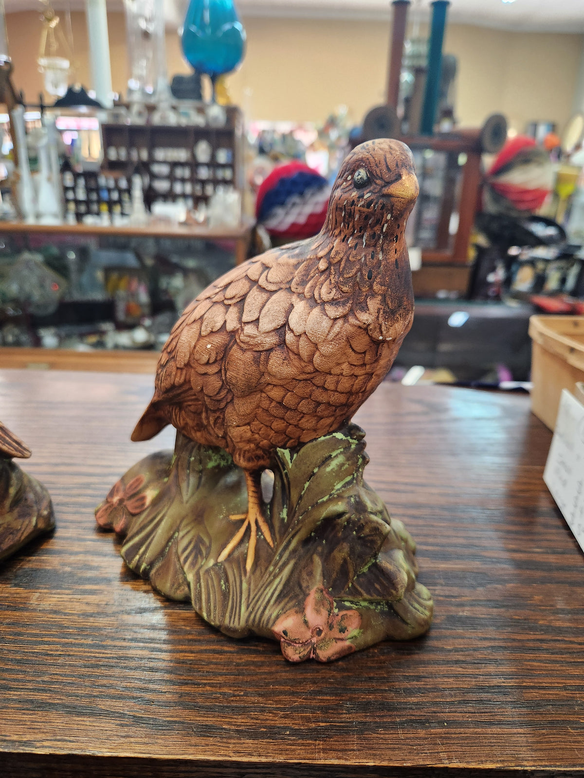 Vintage Holland Mold Ceramic Quail Figurines – Hand-Painted Pair