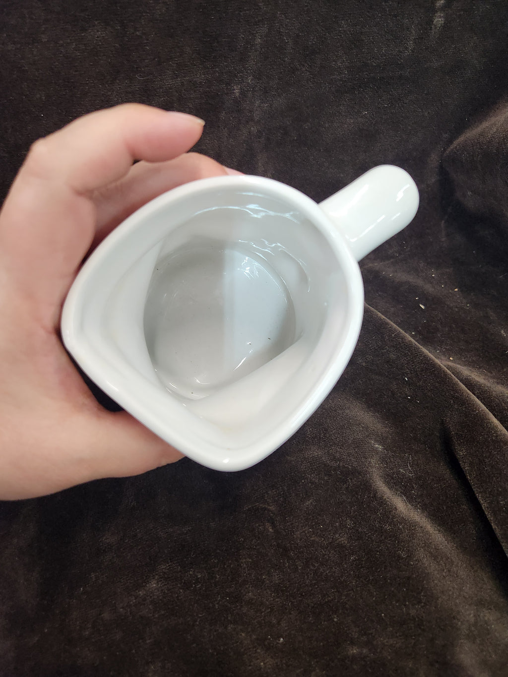 Vintage 1993 Novelty Coffee Mug Made by Houston Foods Featuring an Intentionally Warped, Wrinkled Shape