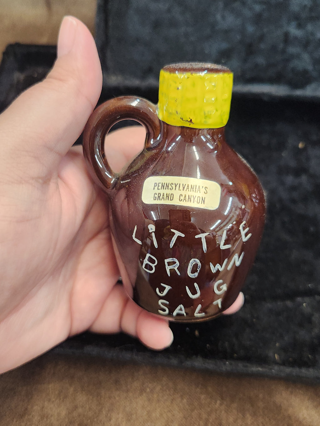 Vintage Little Brown Jug S&P Shaker Set Japan