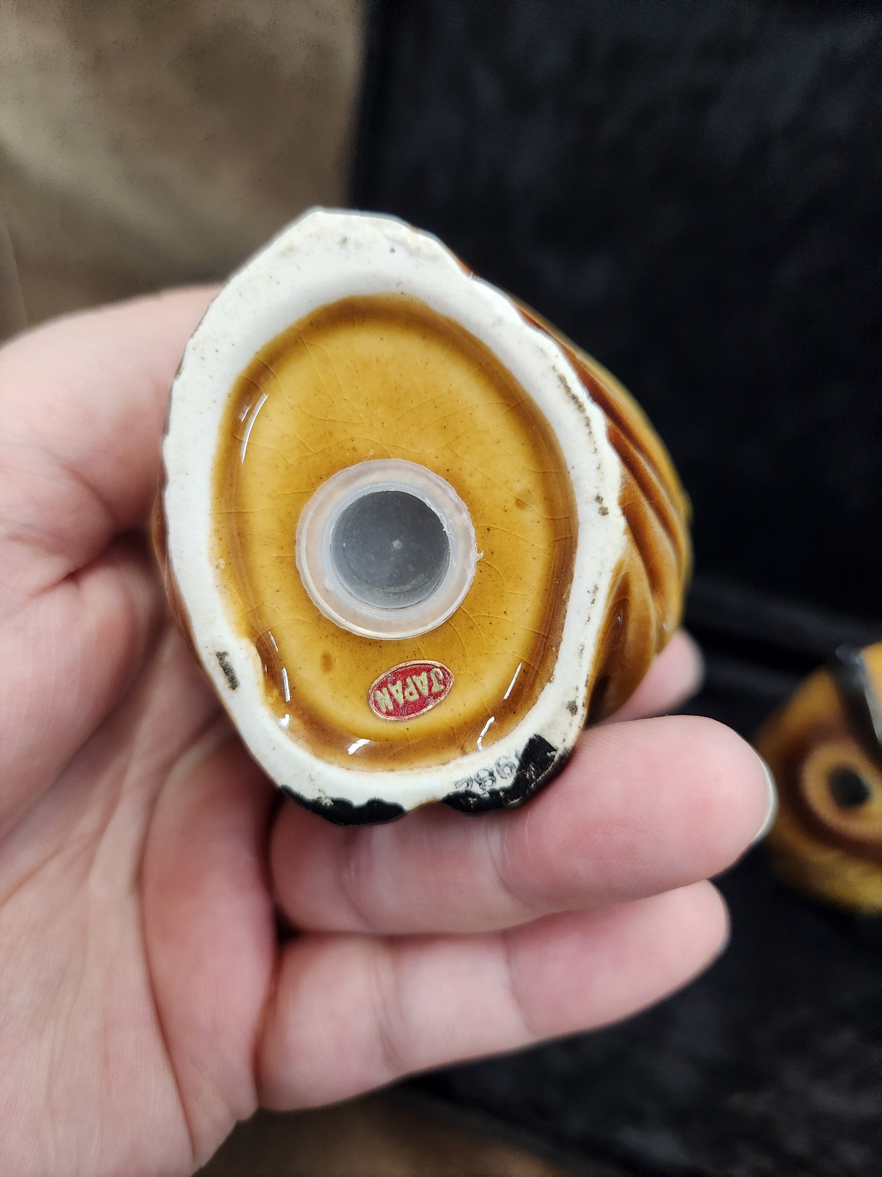 Vintage Ceramic Owl S&P Shakers Japan 60's/70's