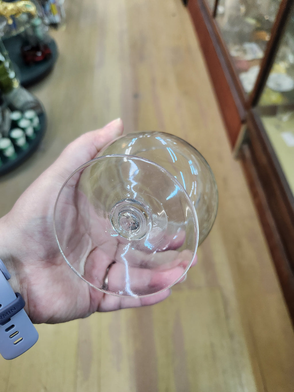 2 Clear Glass Brandy Snifters with a Short Stem and a Rounded, Bulbous Bowl